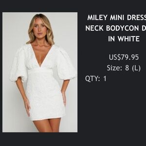 showpo white miley midi dress